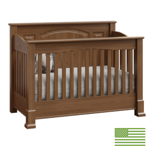 Amish 4 in 1 Convertible Baby Crib - Montana Panel
