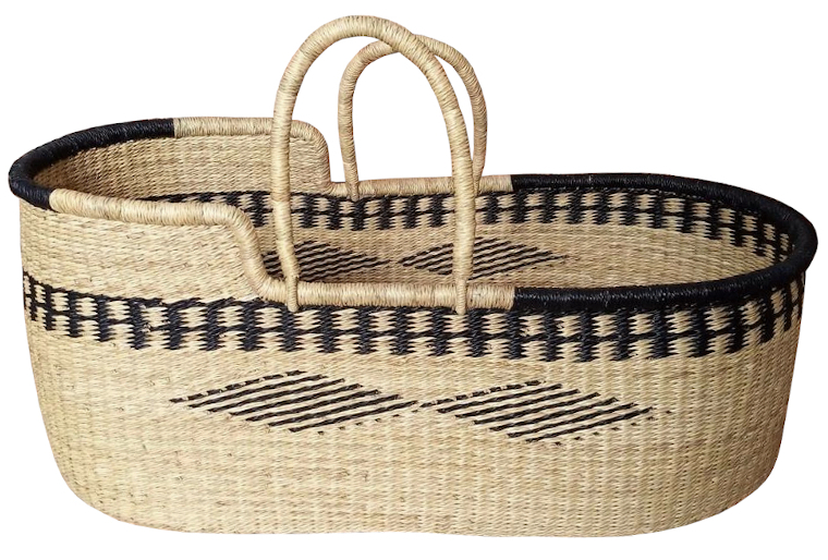 Meadow Bolga Moses Basket