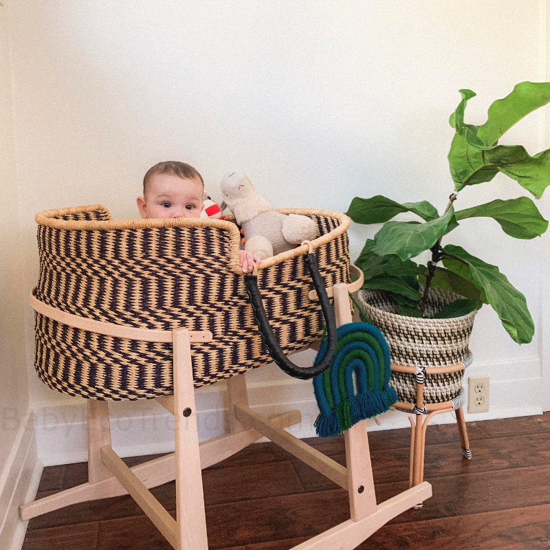 baby moses basket and stand