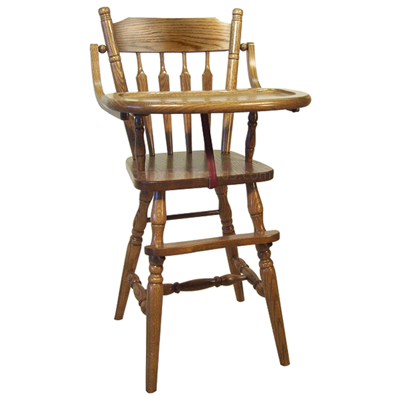 Amish Post Back High Chair | USA Made Baby Furniture | Baby Eco Trends